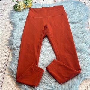 Lululemon Wunder Train Everlux High Rise Leggings in Aztec Brick sz 6